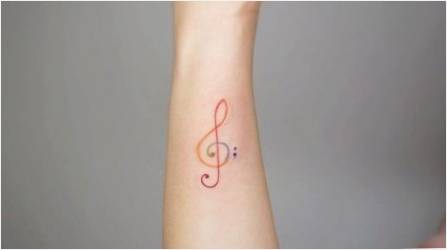 Tattoo hakkında her şey  TREBLE KEY / 187 +