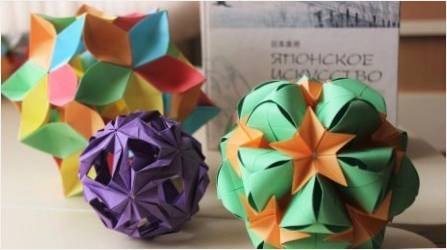 Kağıt topları şeklinde origami oluşturma